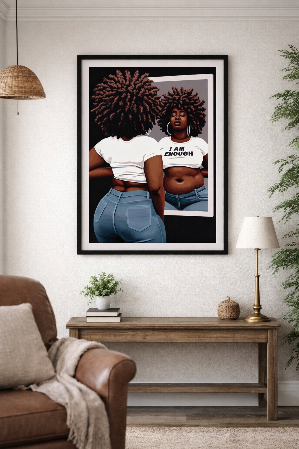 “I Am Enough” Self-Love Wall Art Poster