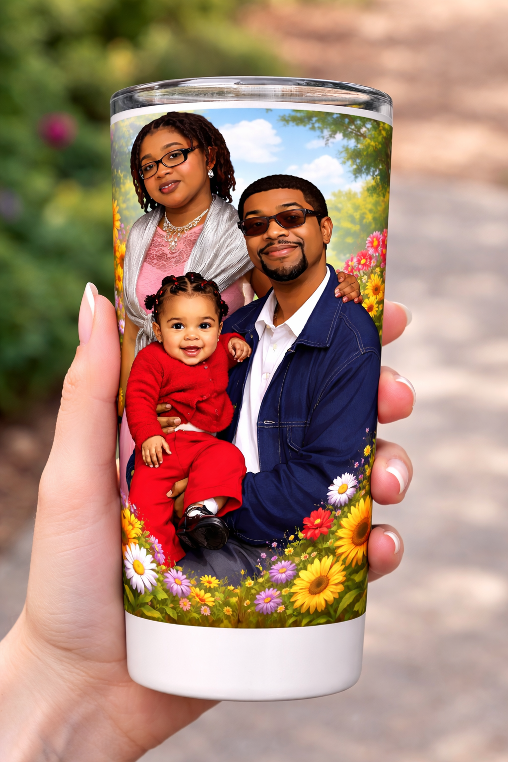 Custom Family Photo 20 oz Tumbler