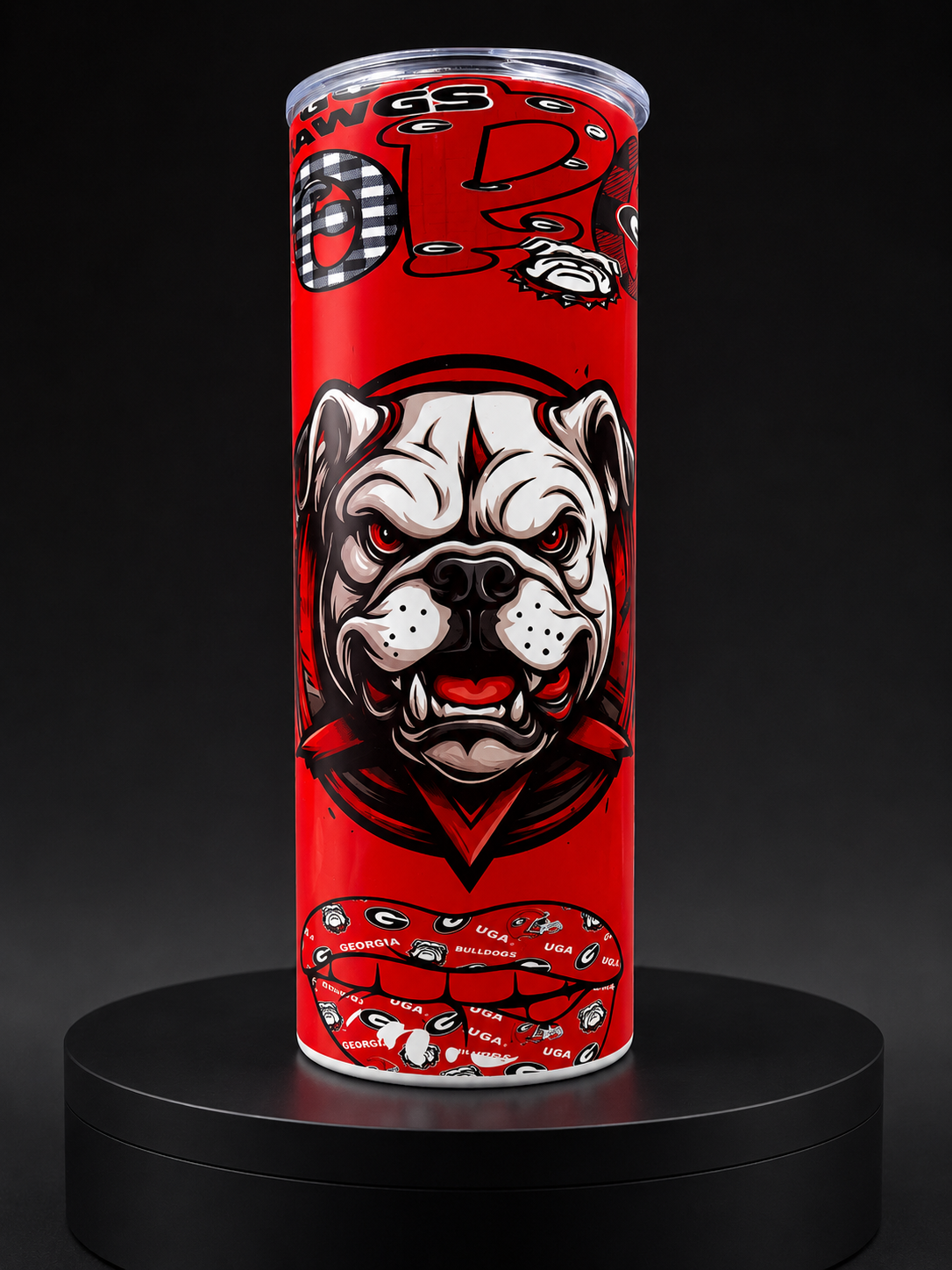 Georgia Bulldogs-Inspired “Dawgs” Tumbler – 20 oz