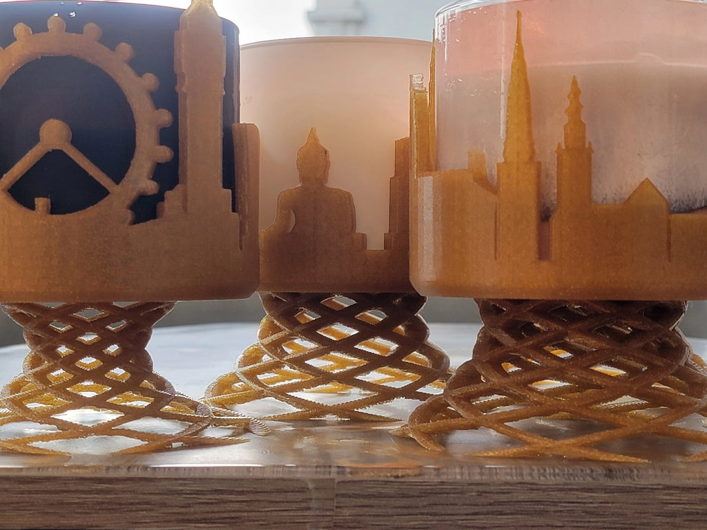 3D Printed London Skyline Candle Holder Stand