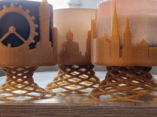 3D Printed London Skyline Candle Holder Stand