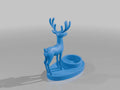 3D Printed Deer Display Stand with Round Holder