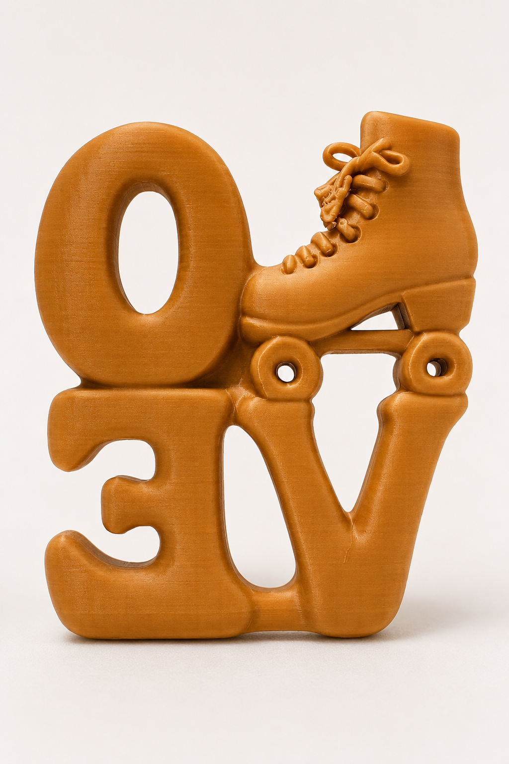 Roller Skate LOVE 3D-Printed Décor