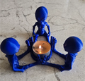3D Printed Alien Circle LED Tealight Holder