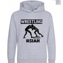 Wrestling with #SIAH™ Premium Hoodie
