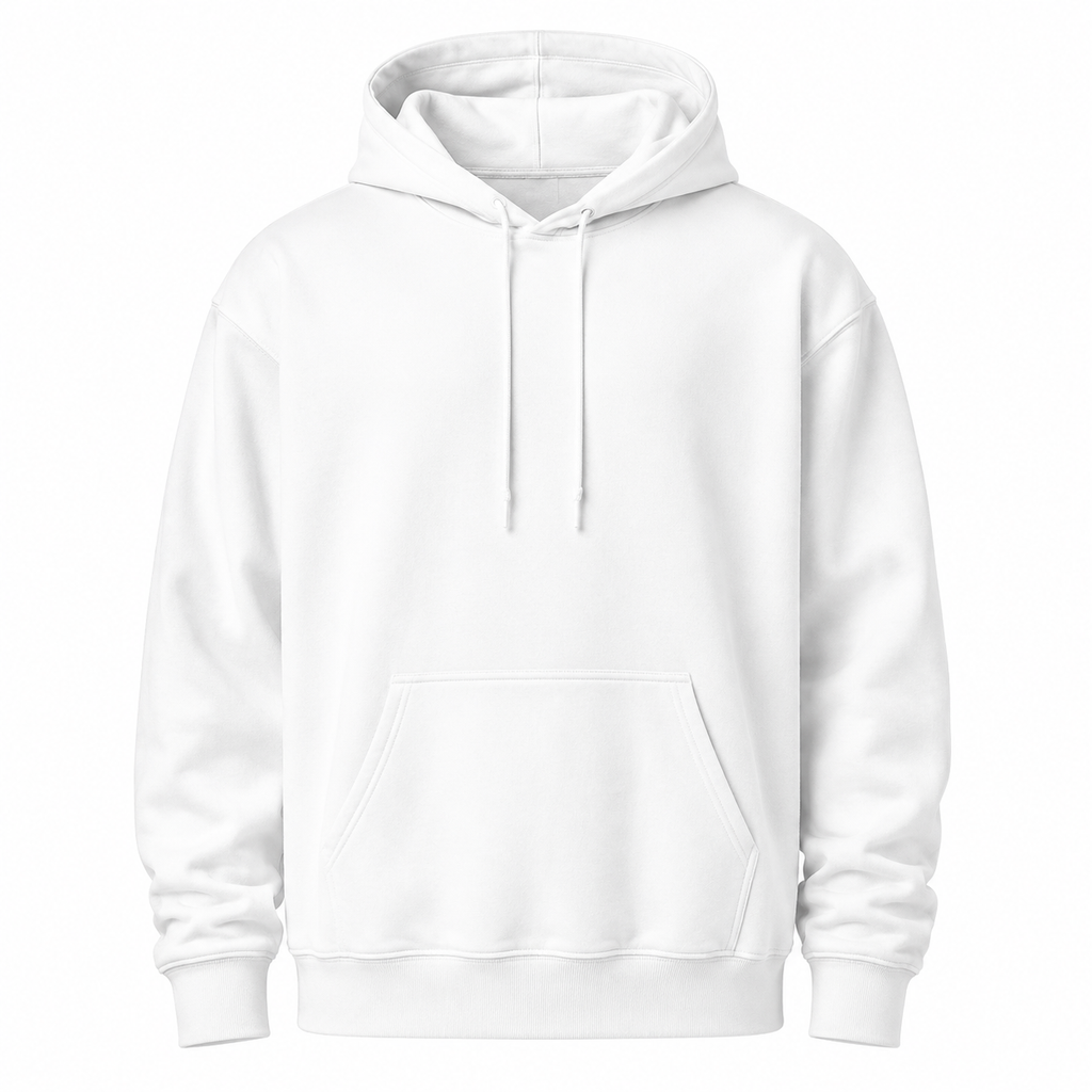 Blank White Hoodie – Design Your Own