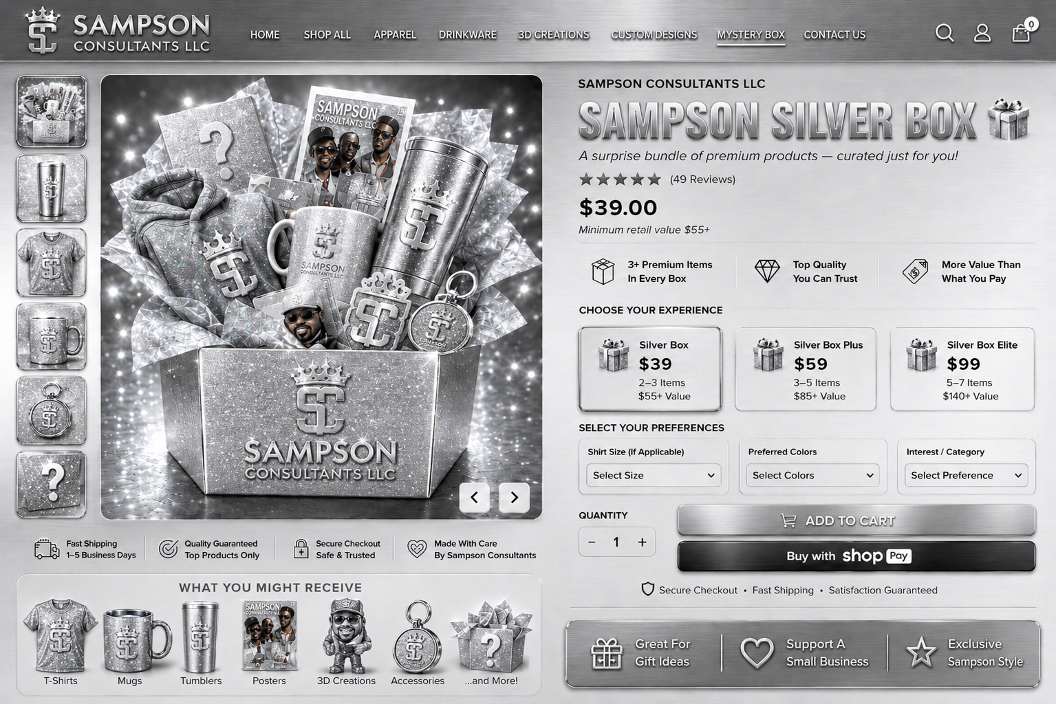 SC Surprise Box $39  SILVER