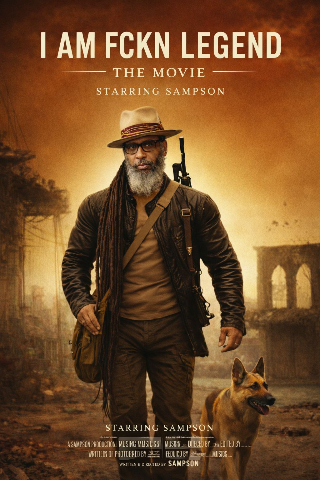 Custom Cinematic Movie Poster – “I Am Legend” Style