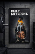 Built Different Custom Motivational Photo Poster