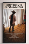 Growth Creates Silent Comparison Motivational Poster