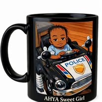 Custom Child Cartoon Police Car Mug