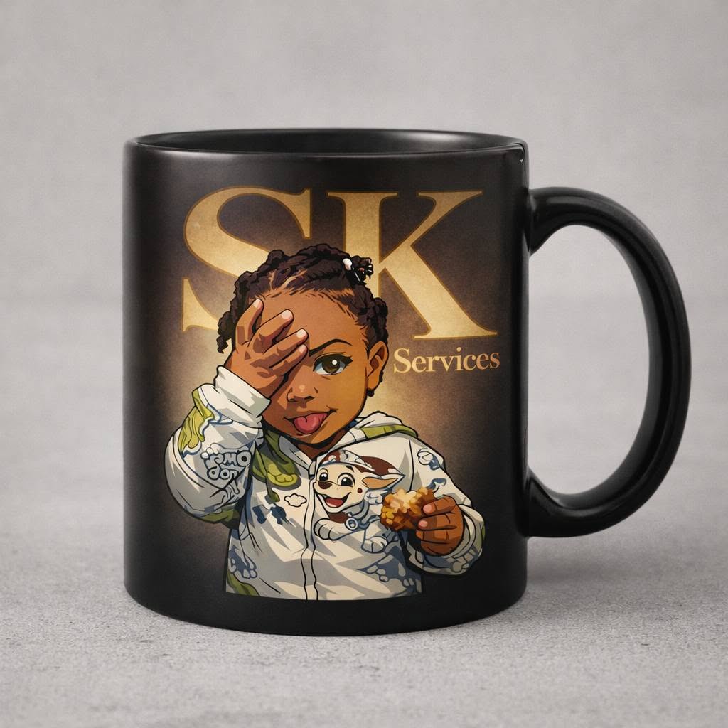 Custom Child Cartoon Business Logo Mug