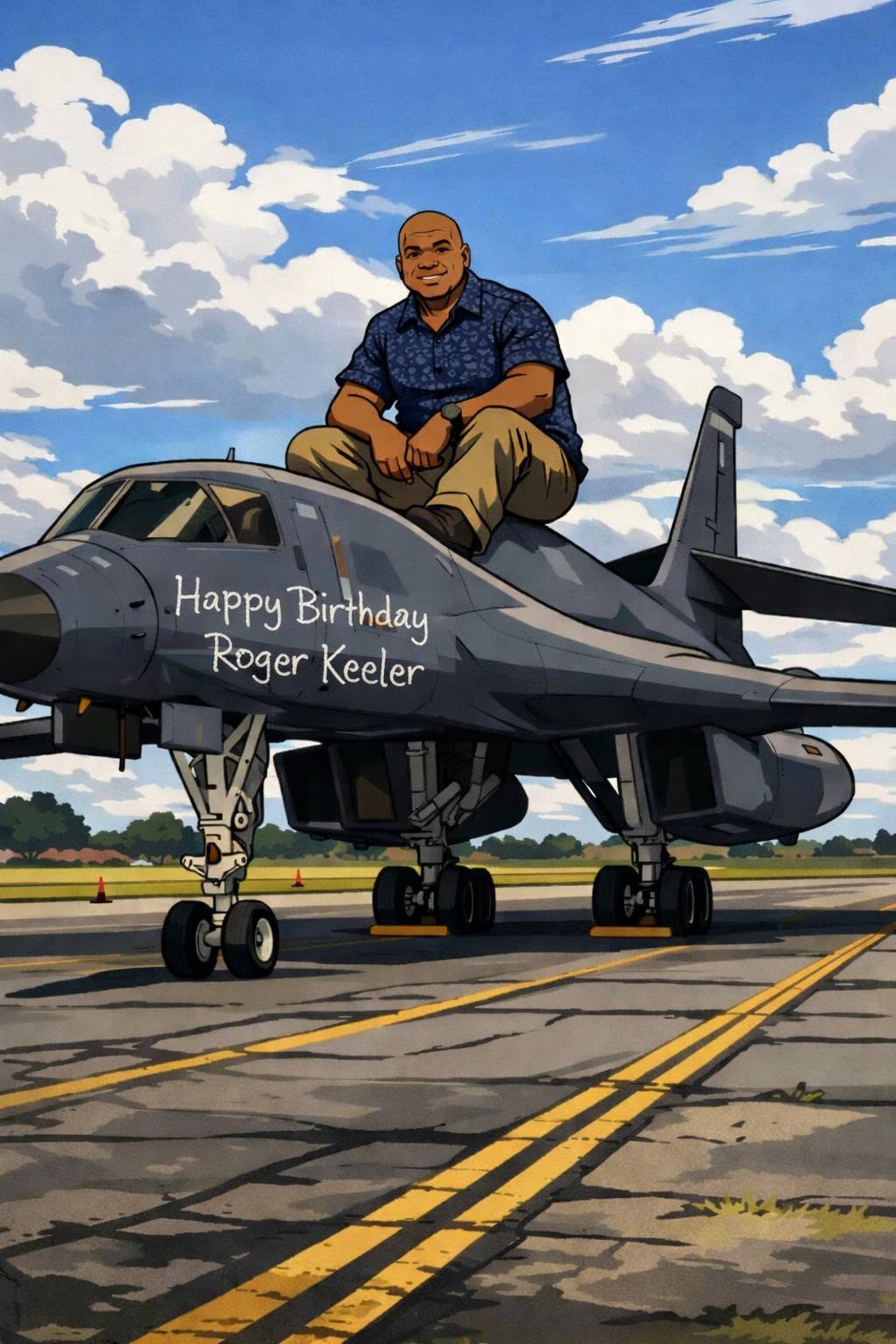 Custom Birthday Aviation Portrait Poster – 24 x 36