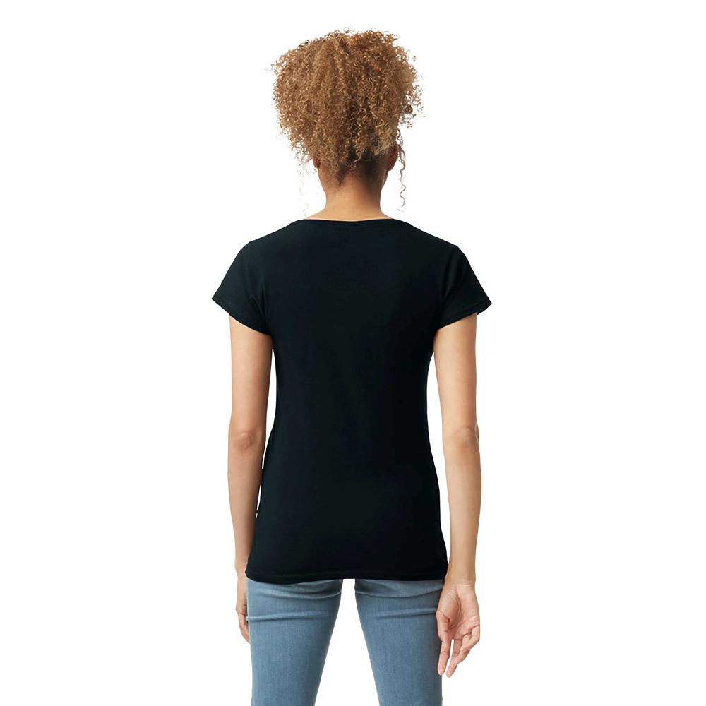 Gildan 4.5oz Ladies V-Neck T - 64v00l