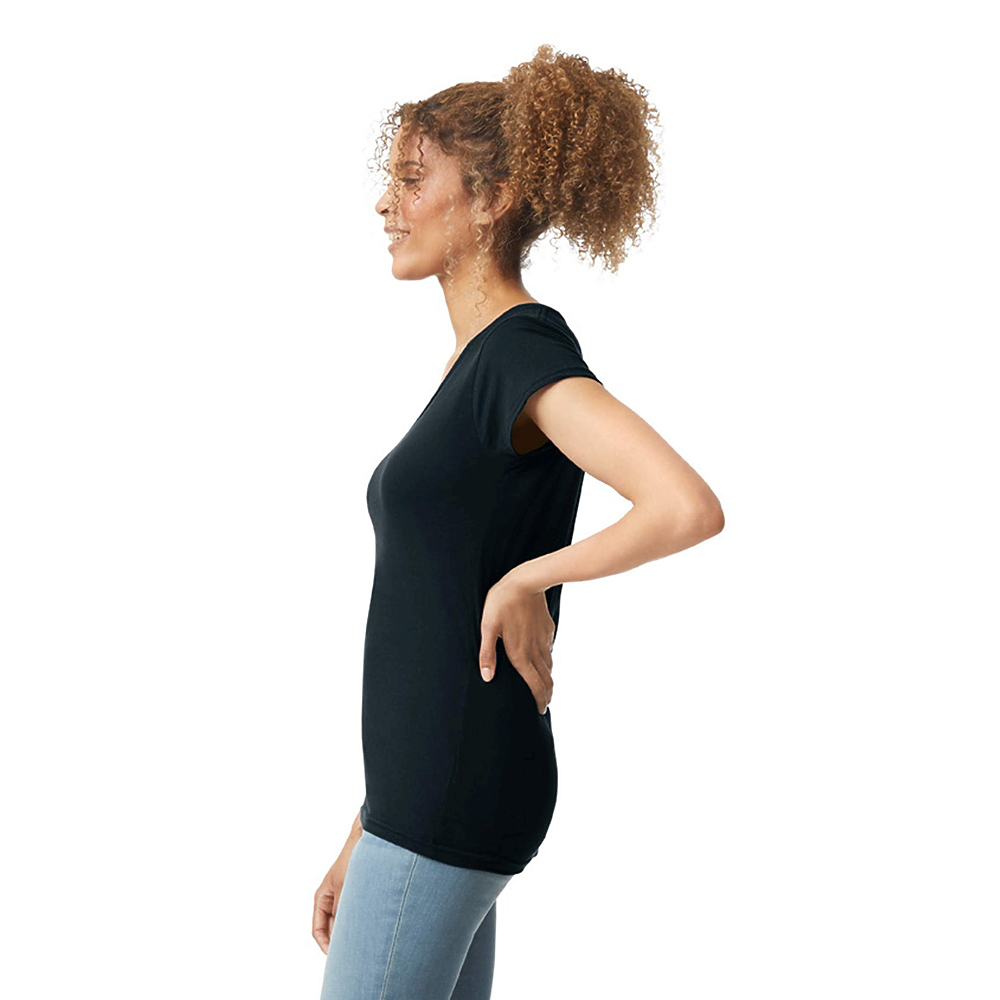 Gildan 4.5oz Ladies V-Neck T - 64v00l