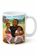 Custom Father and Children Photo Mug