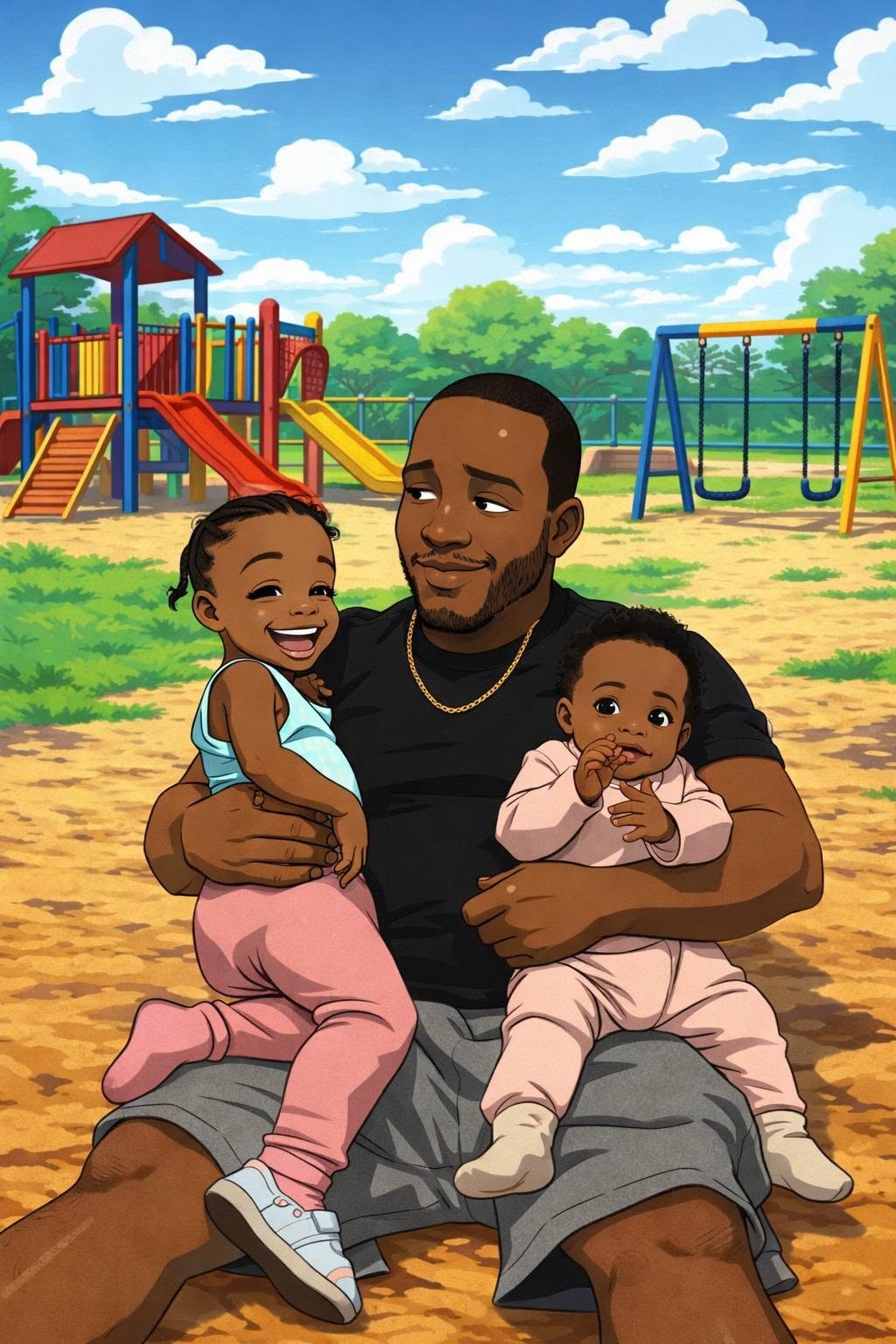 Custom Father and Children Photo Mug