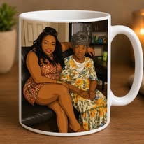 Custom Mother and Daughter Portrait Mug