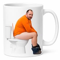 Bathroom Humor Novelty Mug – 11 oz