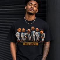 Custom “The Bros” Character T-Shirt