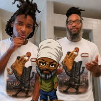 Custom Matching Father & Son Graphic T-Shirts – Personalized Family Set