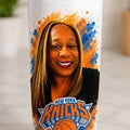 Custom New York Basketball Fan Photo Tumbler – 20 oz
