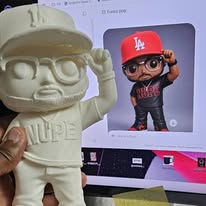 Custom Male Collectible-Style 3D Figurine – Personalized Streetwear Edition