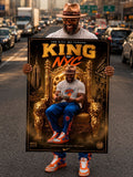 Custom “King of the City” Portrait Poster – Personalized Urban Throne Design