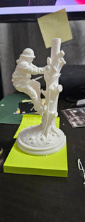 Custom Tree Climber 3D Figurine – Personalized Arborist Sculpture