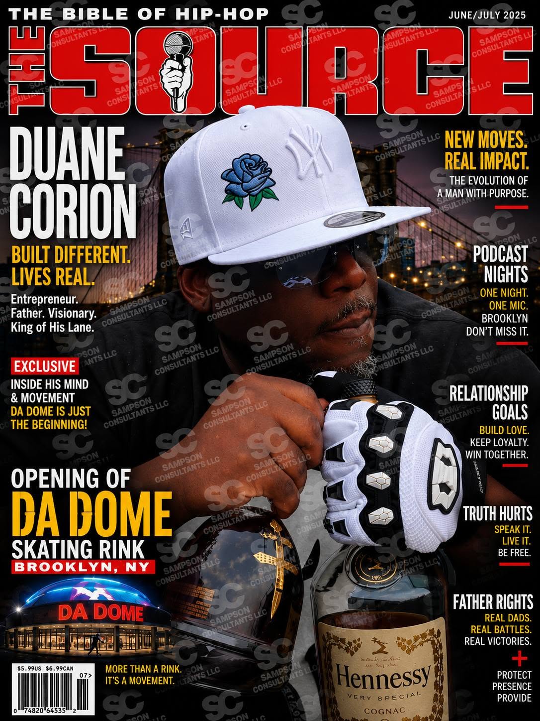 Custom Hip-Hop Magazine Cover Poster – The Source–Style Spotlight