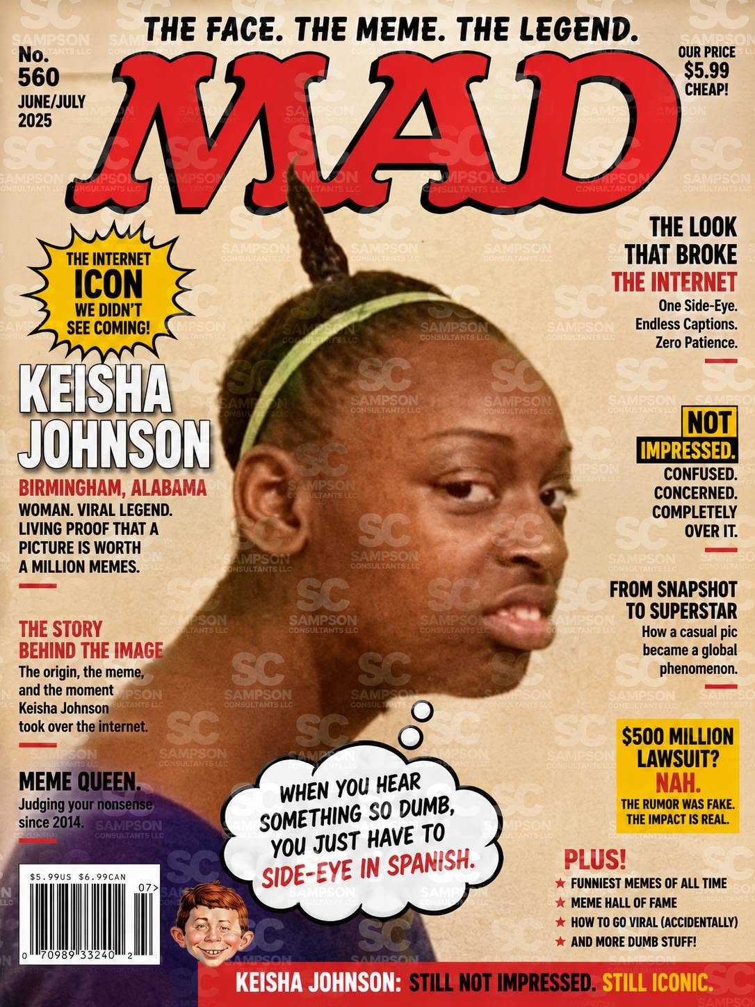 Custom MAD-Style Meme Magazine Cover Poster