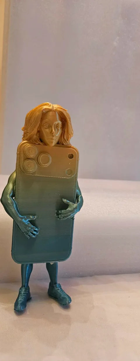 Custom Phone Character Figurine – Personalized 3D Collectible