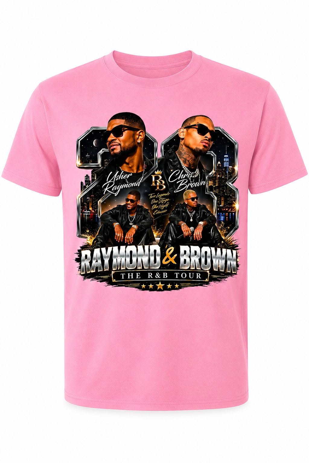 Raymond & Brown R&B Tour Graphic T-Shirt – Pink