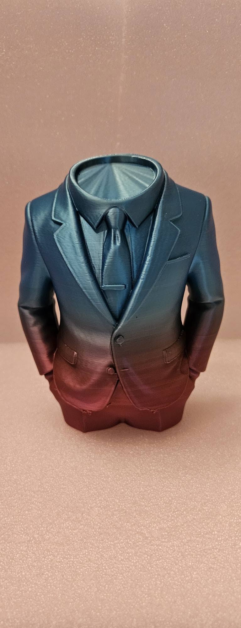 Custom 3D-Printed Formal Suit Figurine Body