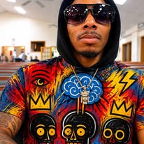 Abstract Street Art All-Over Print T-Shirt