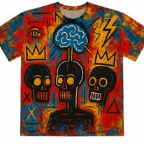 Abstract Street Art All-Over Print T-Shirt