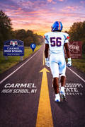 From High School to College Custom Football Journey Poster