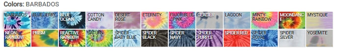 Tie Dye 9oz 80/20 Hooded Tie Dye Sweat - td8777