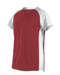 Alleson Athletic Womens Two Button Fastpitch Jersey - 522pdw