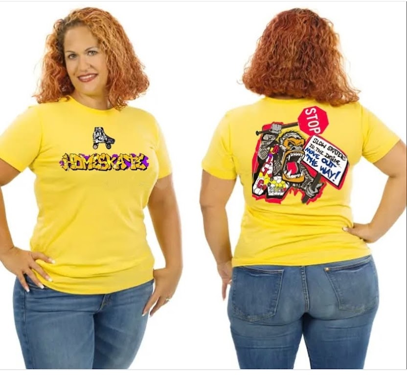 Custom Roller-Skating Club T-Shirt – Front & Back Print