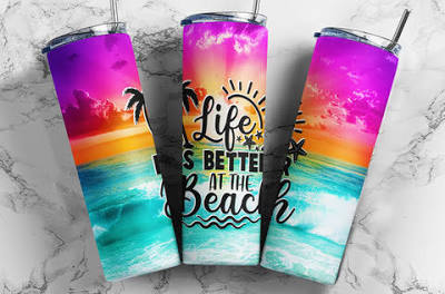 Life Is Better at the Beach Tumbler – 20 oz