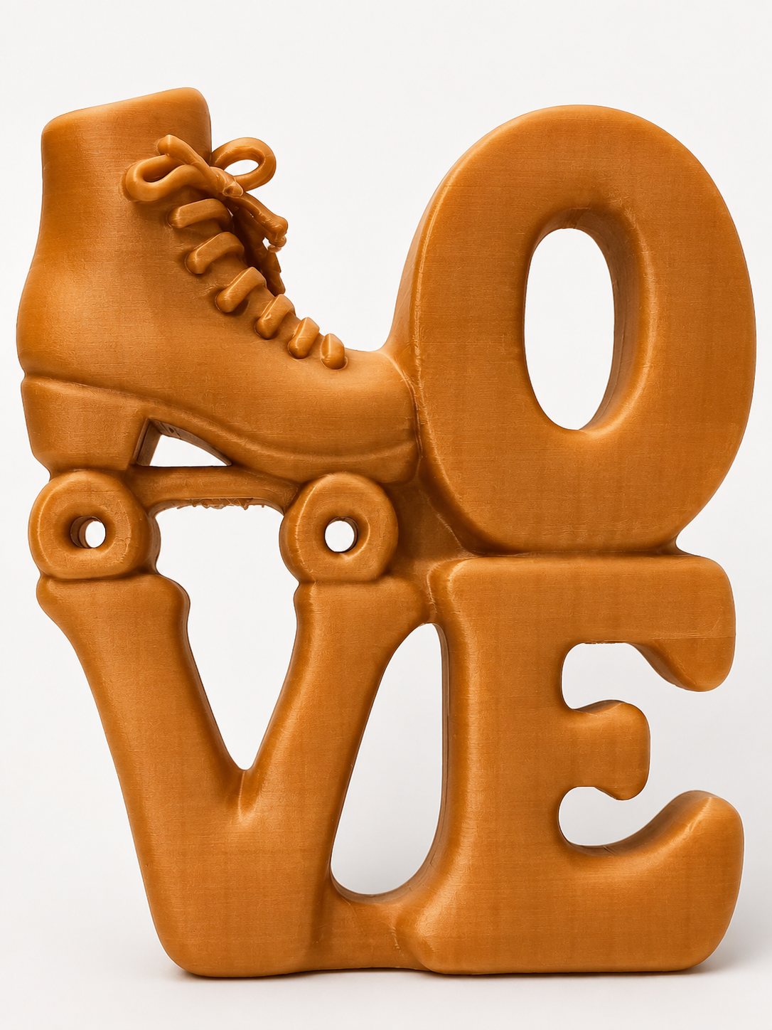 Roller Skate LOVE 3D-Printed Décor
